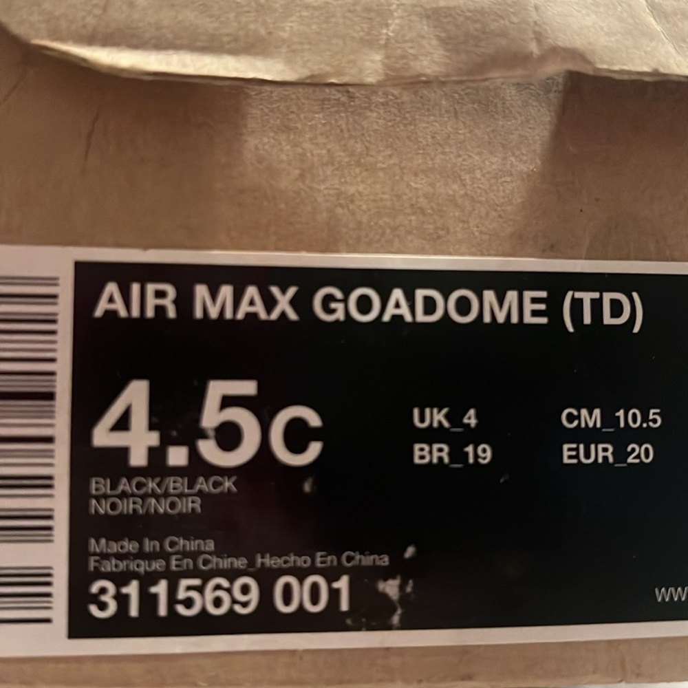 Nike Air Max Black Goadome (TD) Baby/Toddlers ACG Leather Snow Boots | NEW/NWT🖤 - Picture 14 of 14